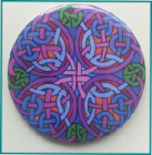 Celtic Designed-Taschenspiegel Aberlemno Slab Cross 