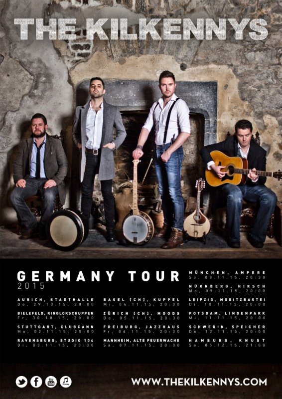 The Kilkennys German Tour 2015 Schwerin, Der Speicher, Do, 12.11.15