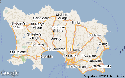 JERSEY: Visitor Map 